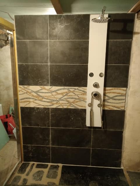 Fresque dans une salle de bain