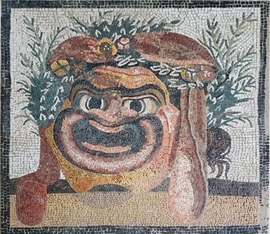 Reproduction d'une mosaïque en opus vermiculatum